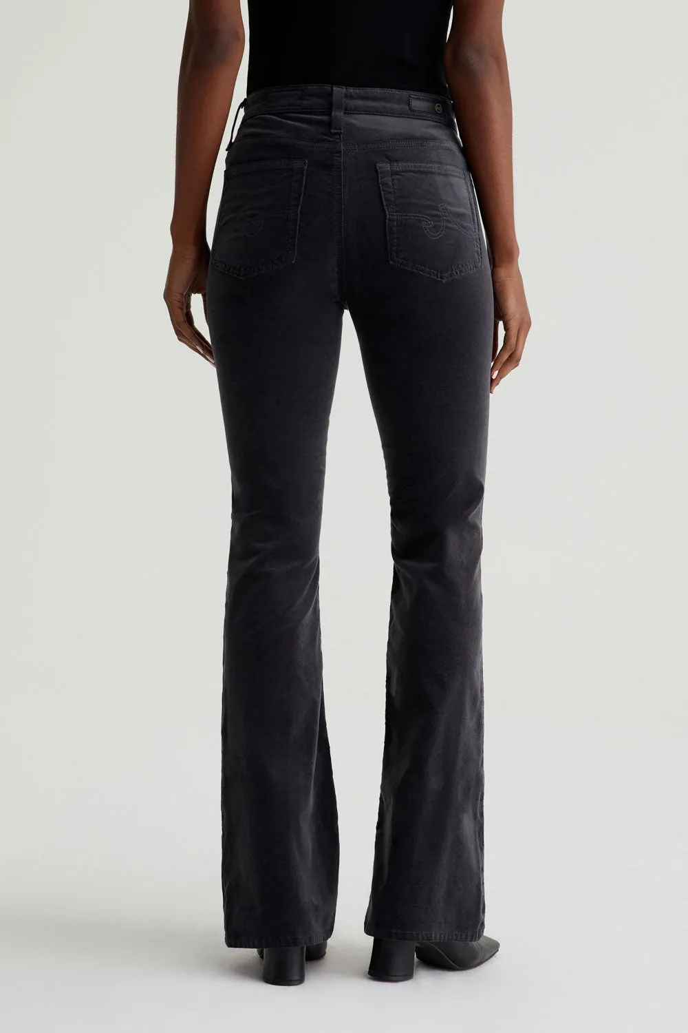 FARRAH MID RISE BOOT CUT IN SUPER BLACK