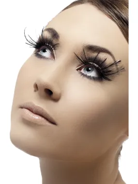 Feather Plumes Black Eyelashes