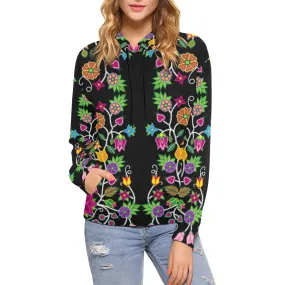 Floral Beadwork Hoodie for Women (USA Size)