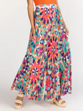 Flying Tomato Pleated Kaleidoscope Printed Wide Leg Pant - Brands We Love