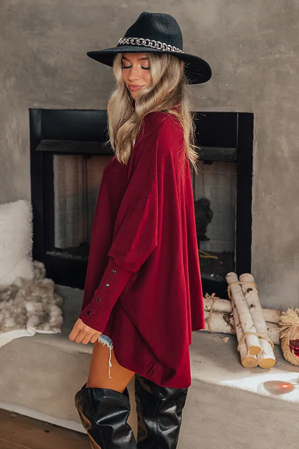 For The Record Shift Tunic In Wine