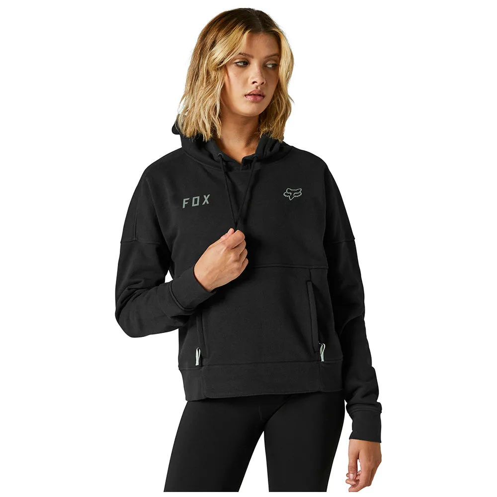 FOX WOMENS QUEST DWR PULLOVER FLEECE HOODY [BLACK]