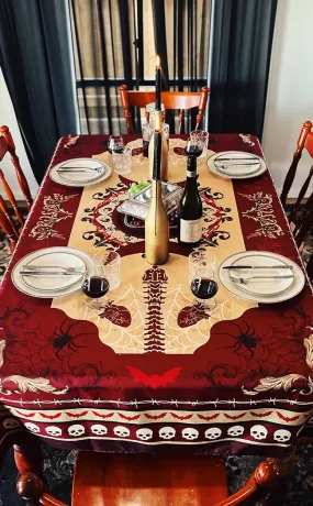 Gothic Persian Table Cloth | Red