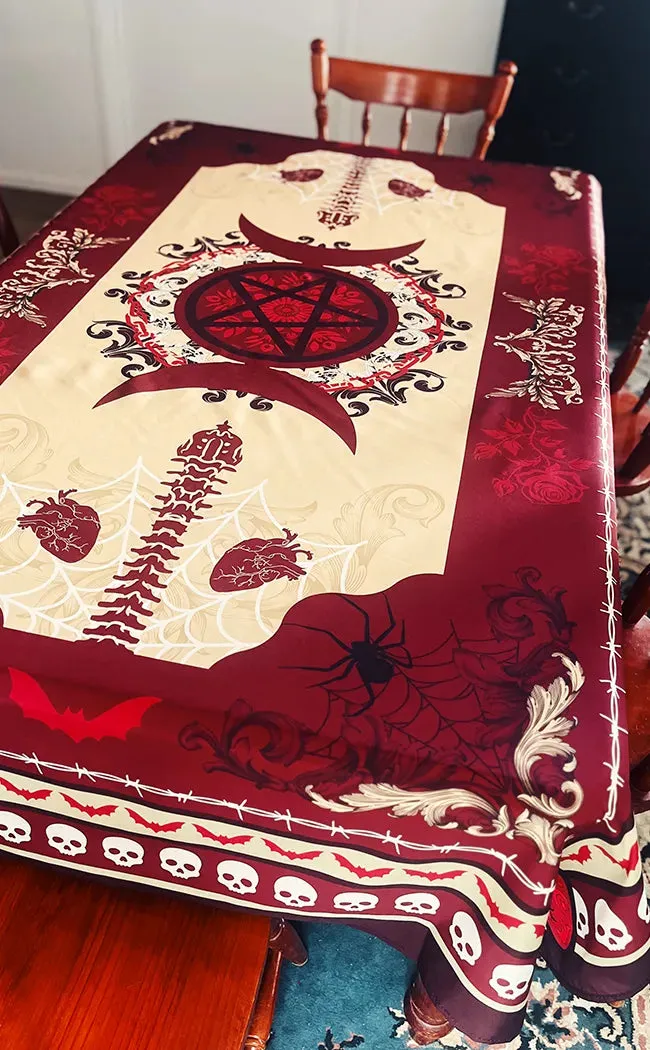 Gothic Persian Table Cloth | Red