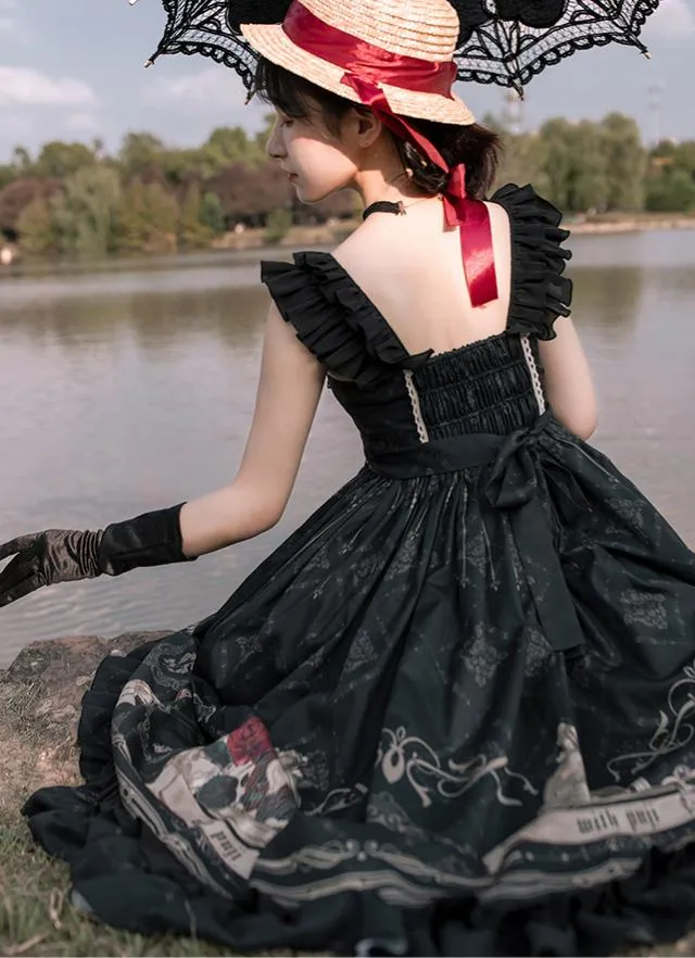 Gothic Style Vintage Sleeveless Lolita Dress