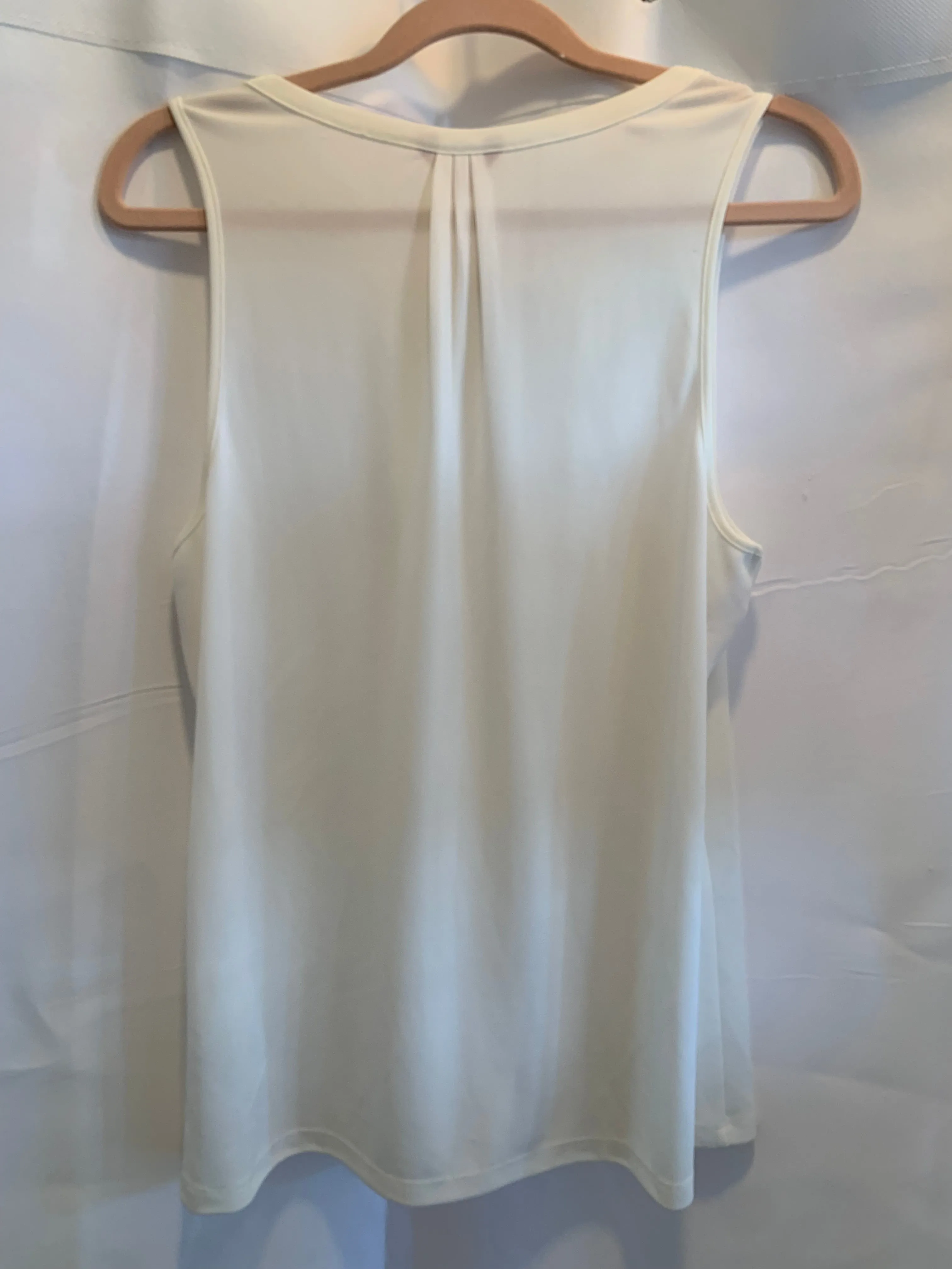 Guess White Sleeveless Blouse Sz Large