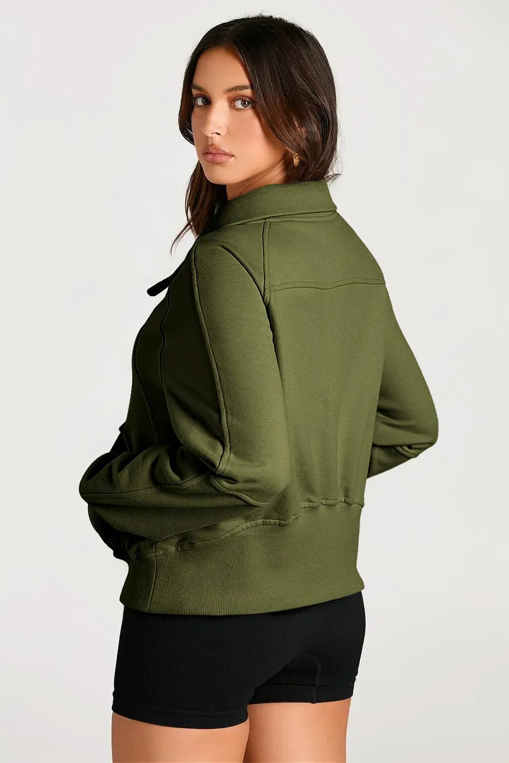 Half Zip Long Sleeve Sweatshirt | Casual Fashion | Fall Trends