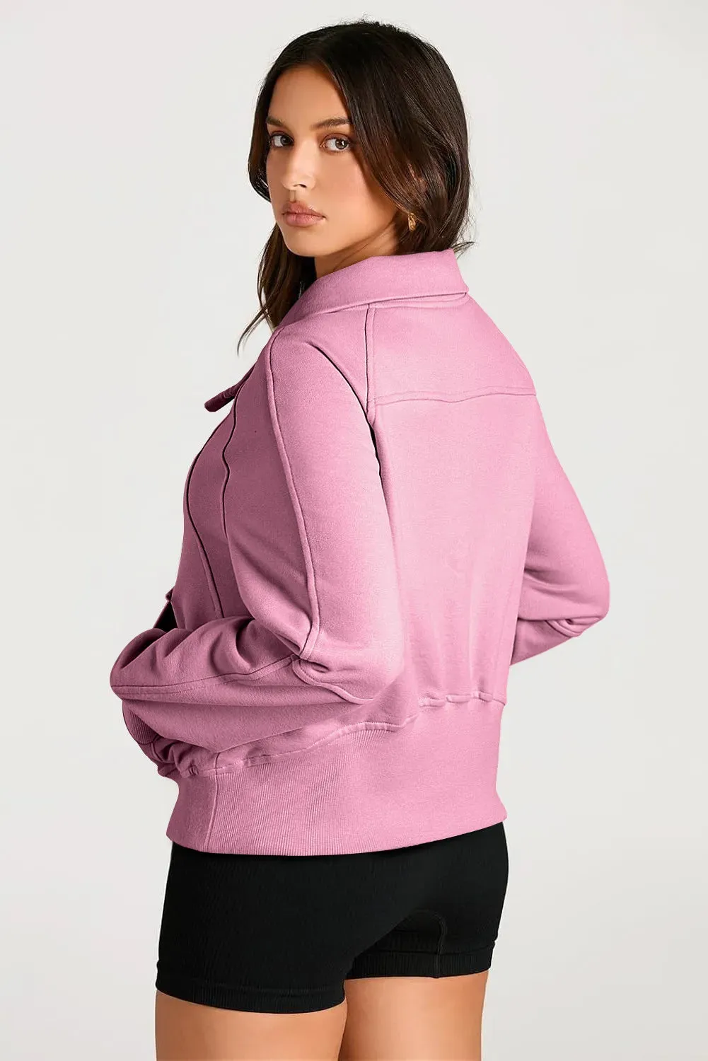 Half Zip Long Sleeve Sweatshirt | Casual Fashion | Fall Trends