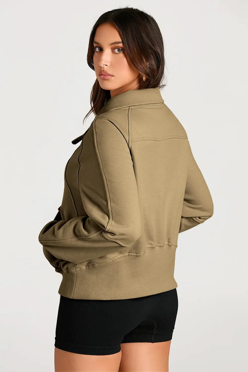 Half Zip Long Sleeve Sweatshirt | Casual Fashion | Fall Trends