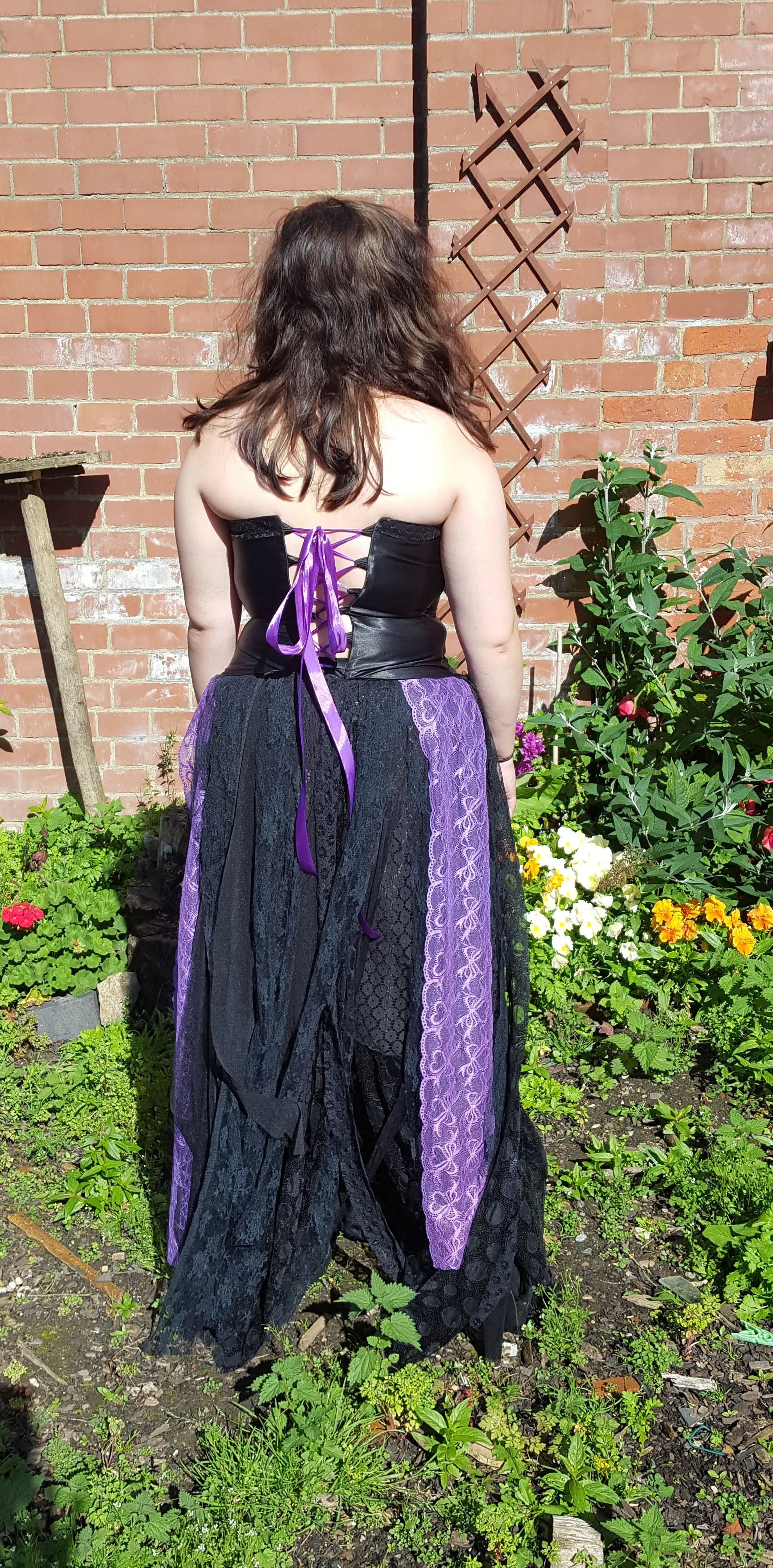 Halloween fancy dress, gothic bride, raw and raggy fantasy gown, Raw rags