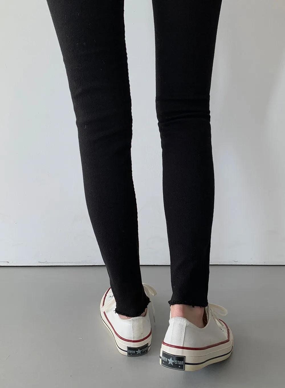 High Waist Cotton Skinny Pants J31