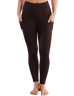 High Waist Side Pockets Jogging Pants mahoganymaroon_Jogging