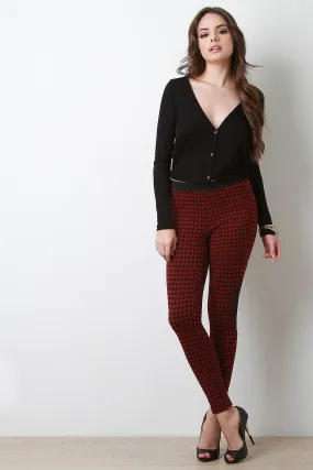 Houndstooth Taper Leggings Pants