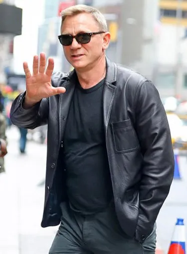 Hynith Daniel Craig Leather Blazer