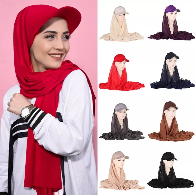 Instant Cap Hijab Scarfs Stretchable Shawl Hat