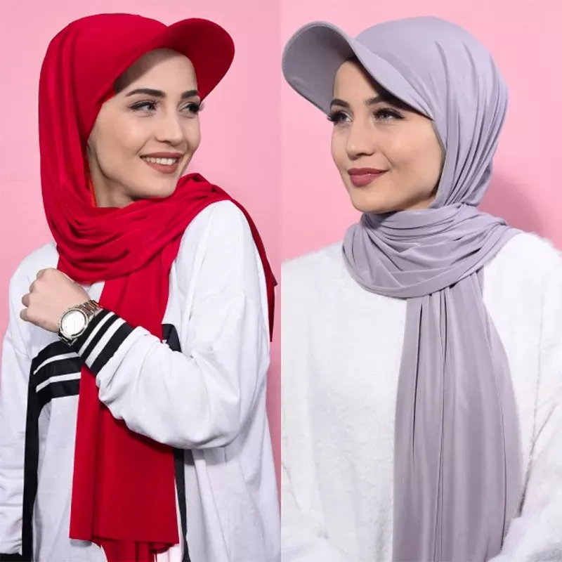 Instant Cap Hijab Scarfs Stretchable Shawl Hat