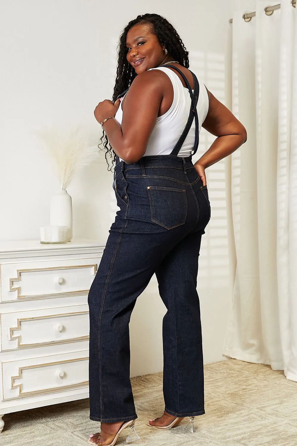 JB-High Waist Classic Denim Overalls