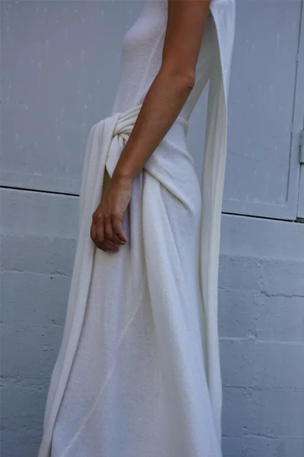 KAMAYA Draped Knit Runway Dress