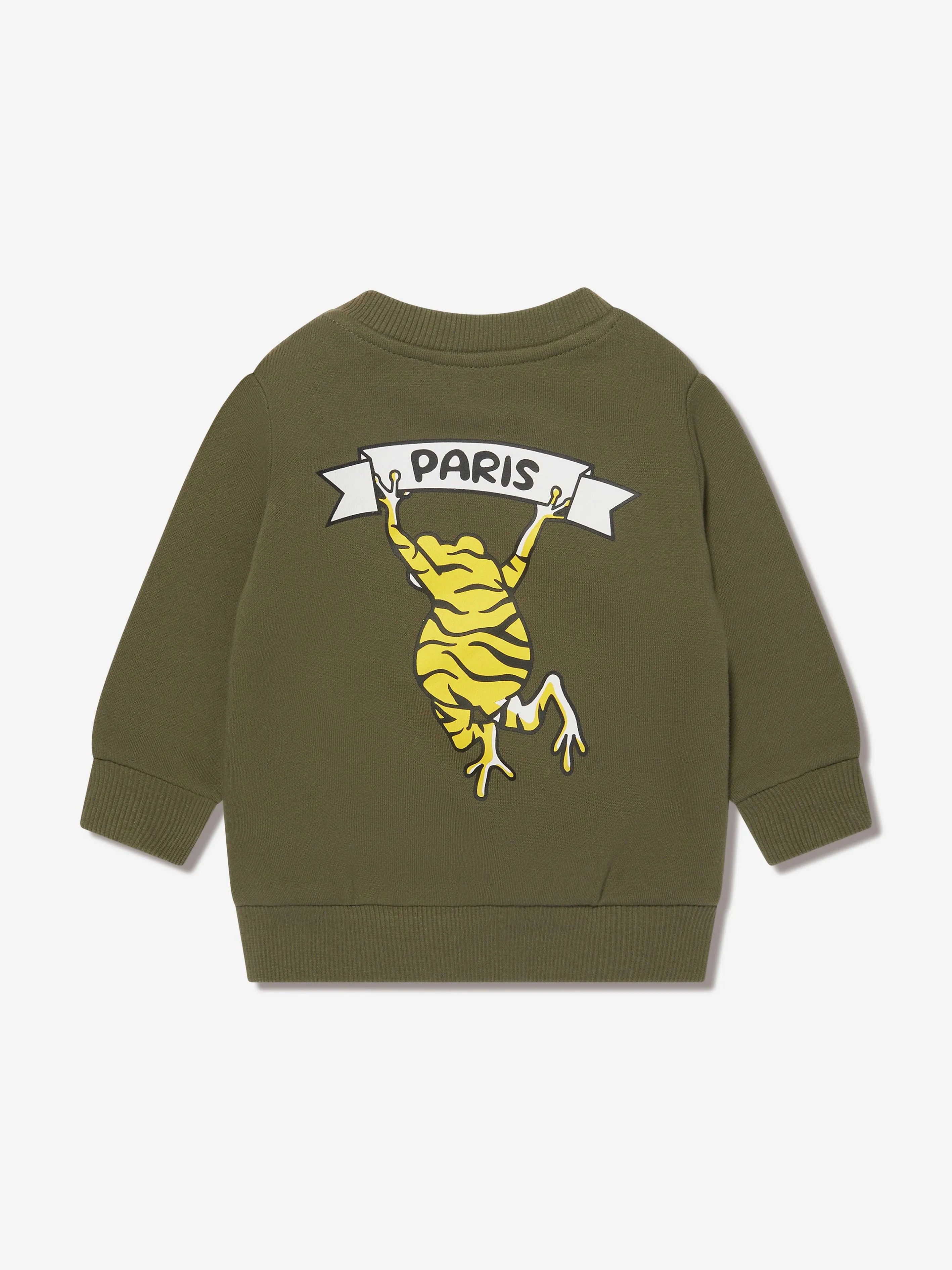 KENZO Baby Boys Frog Logo Sweatshirt in Green