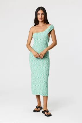 KEYA DRESS - LIME STATIC