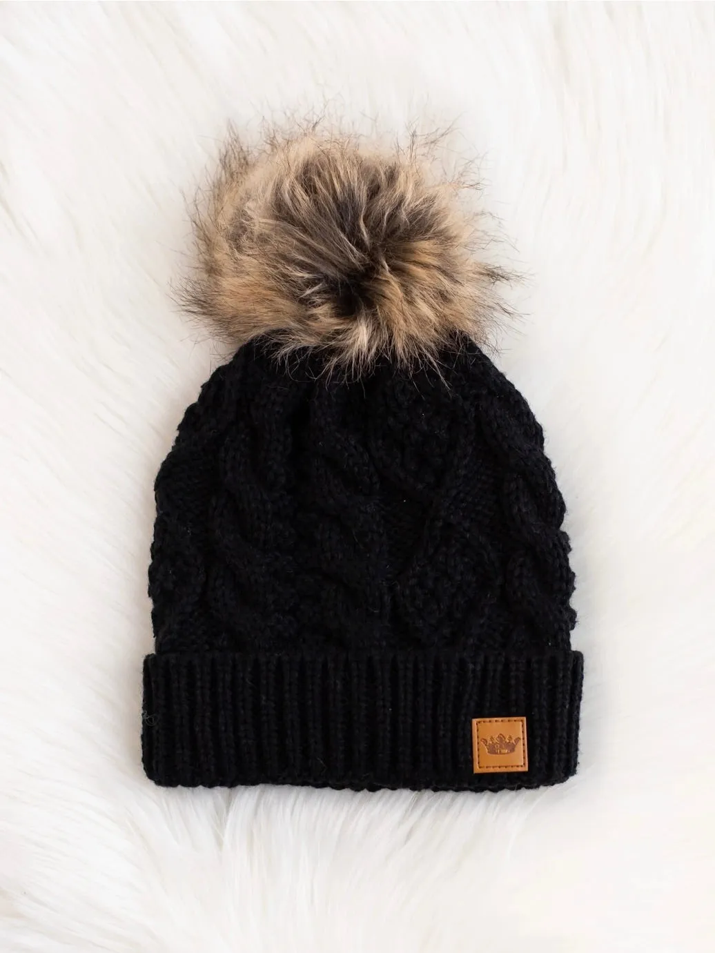 Lined Knit Pom Hat - 19 Colors