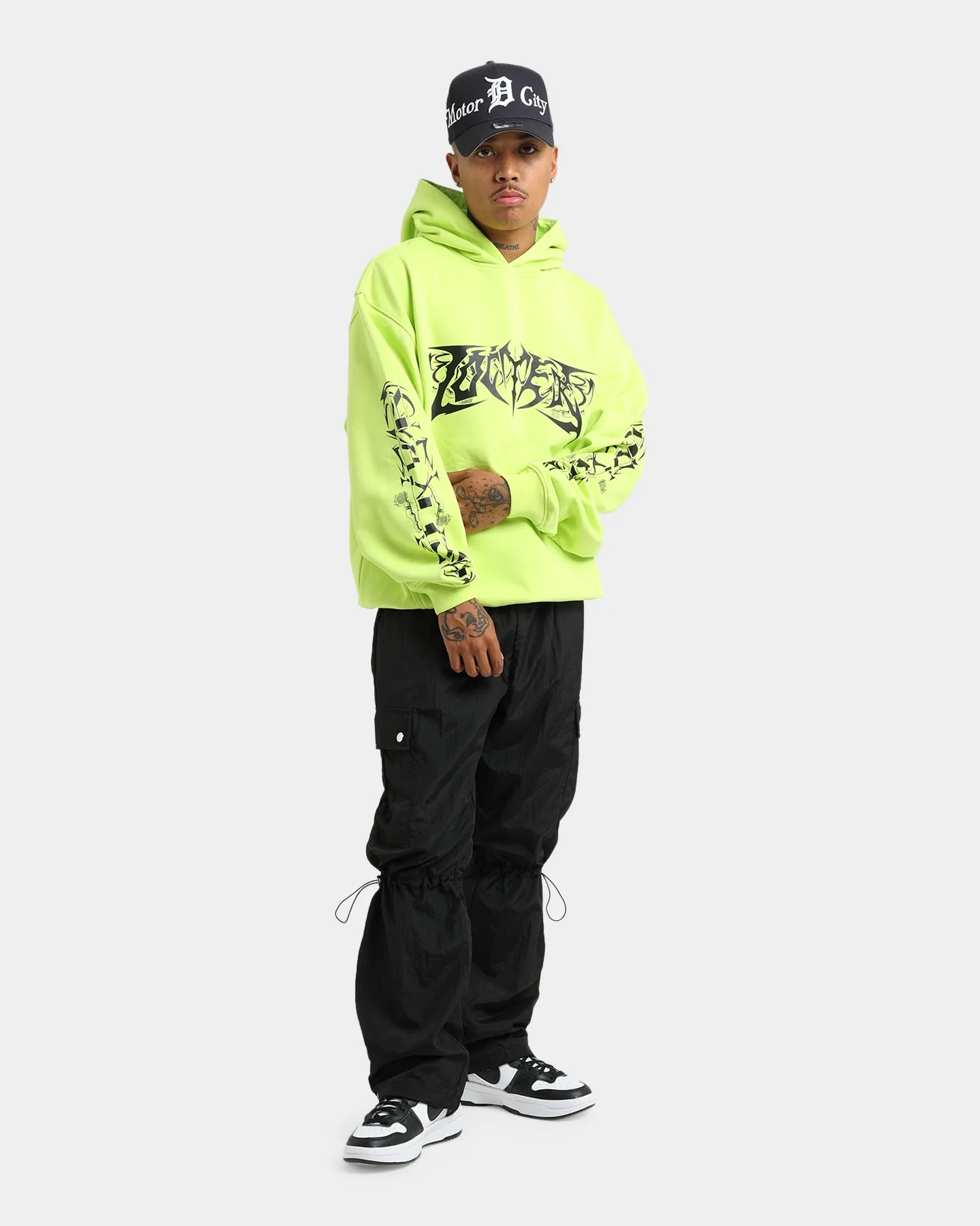 Loiter Anarchy Hoodie Neon Green