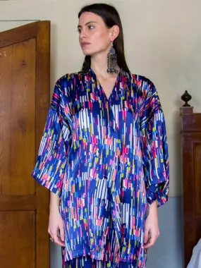 Lorette Silk Kimono Jacket, Multicolour