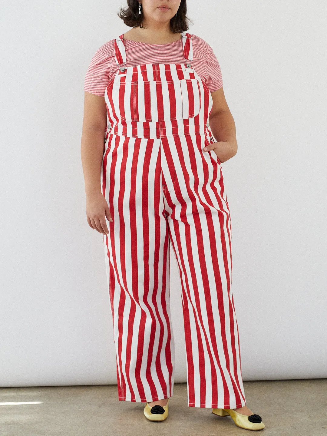 Lucy Overall - Pomodoro Stripe