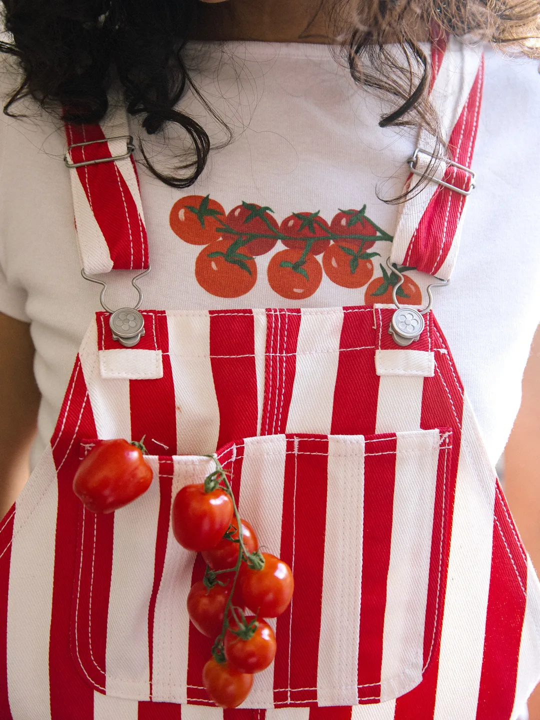 Lucy Overall - Pomodoro Stripe