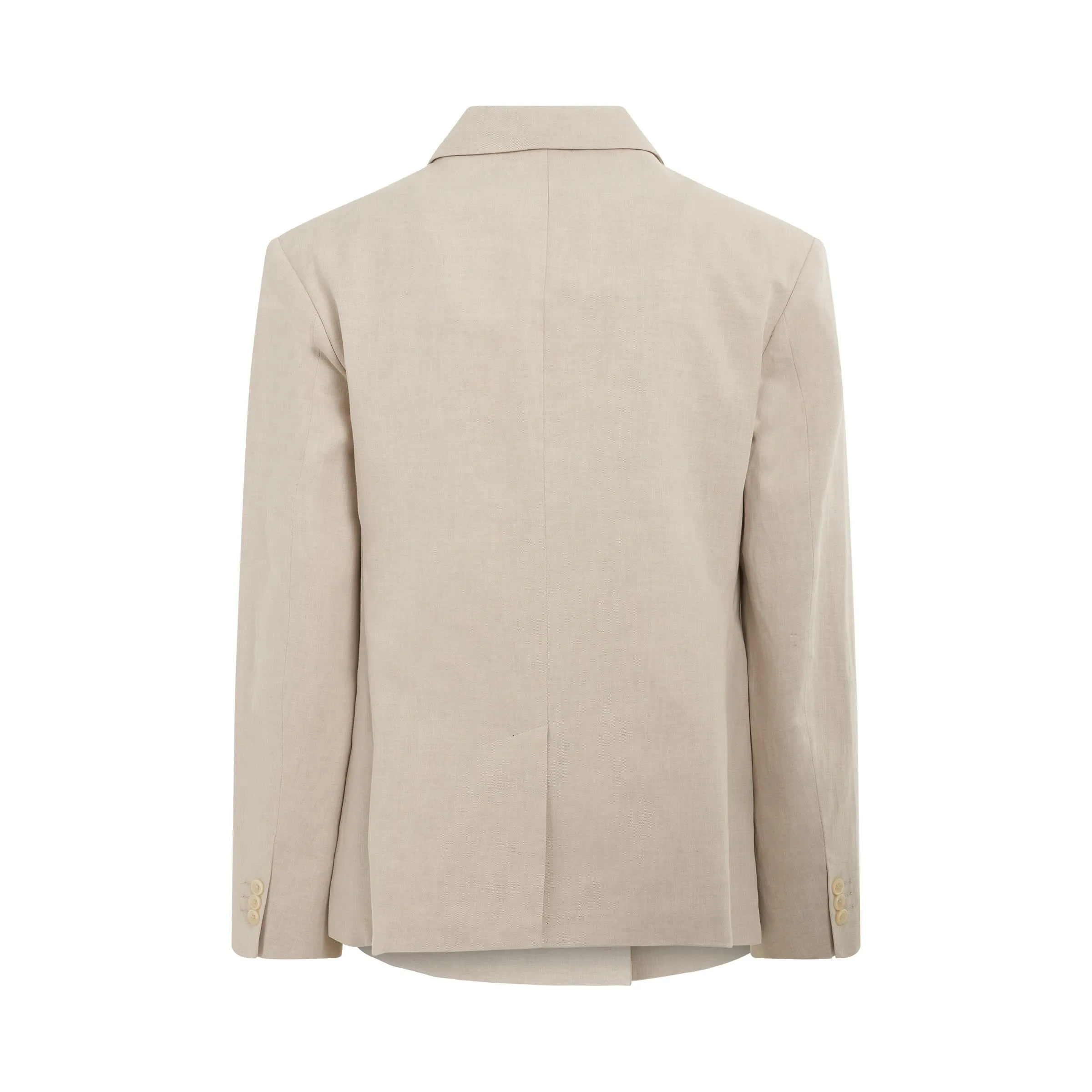 Madeiro Double Breasted Suit Jacket in Light Beige