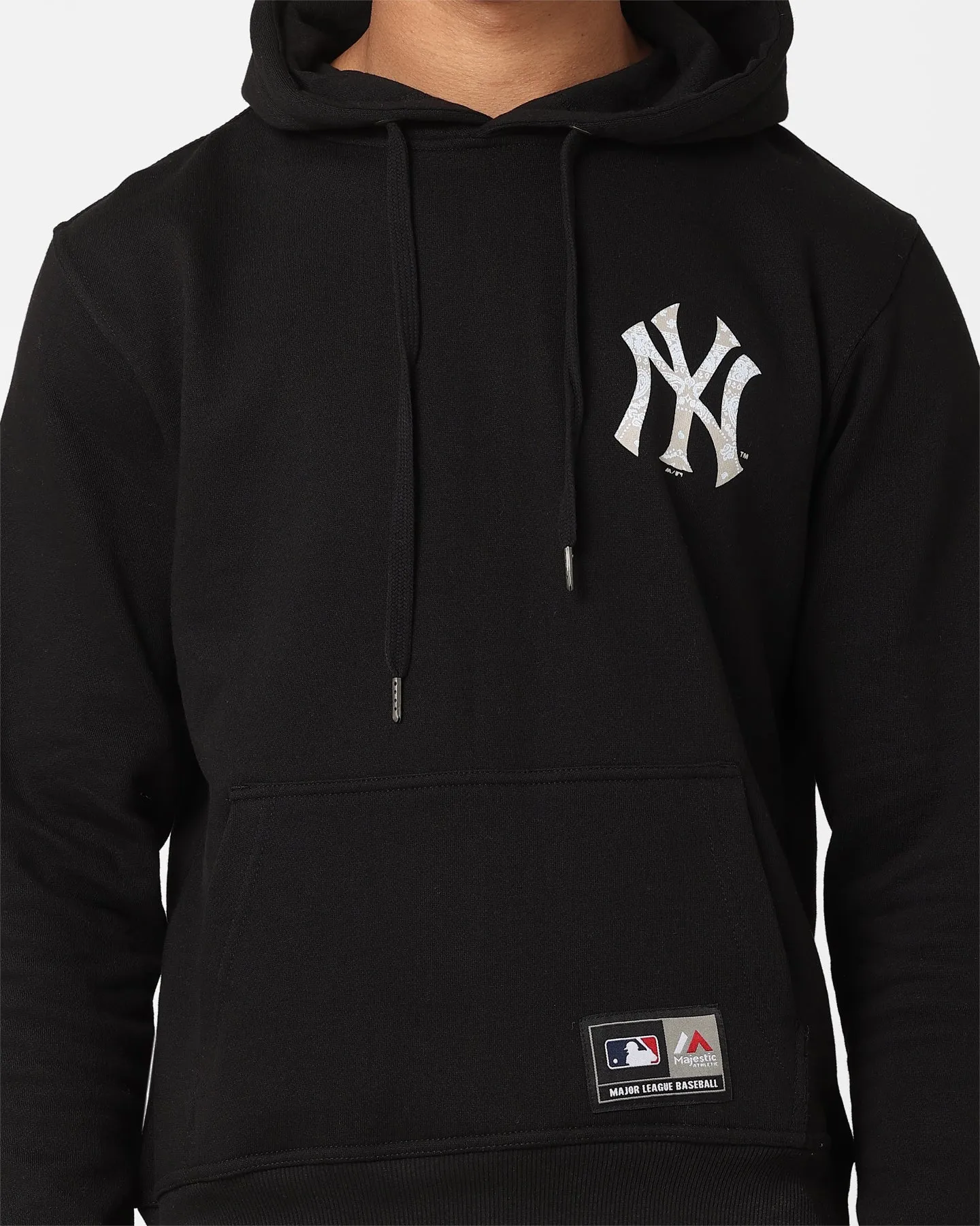 Majestic Athletic New York Yankees Bandana Paisley Duke Hoodie Black