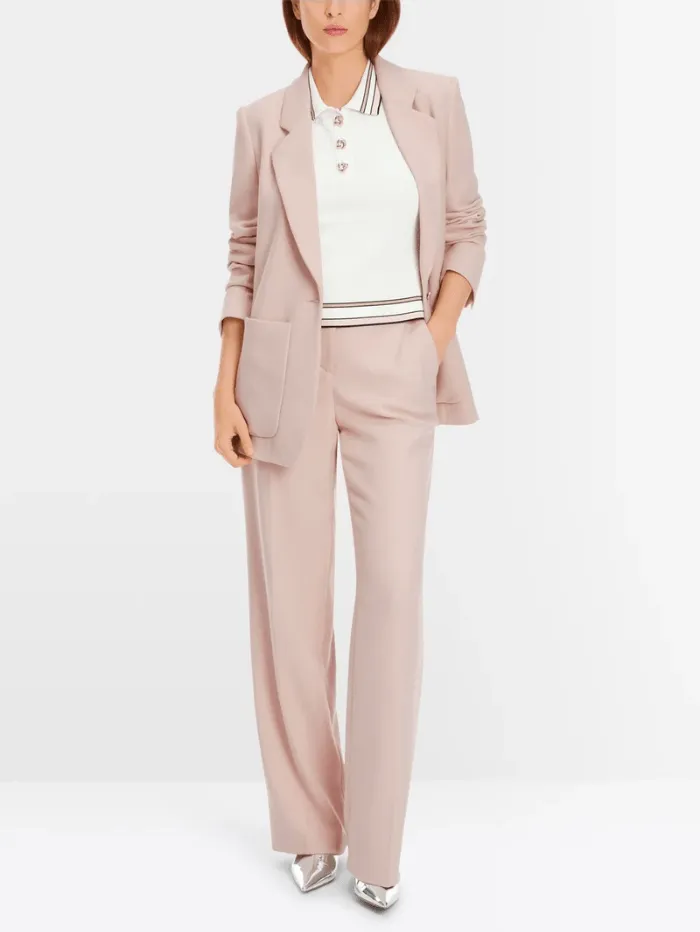 Marc Cain Collections Soft Draped Blazer In Warm Rose XC 34.38 W84 Col 213