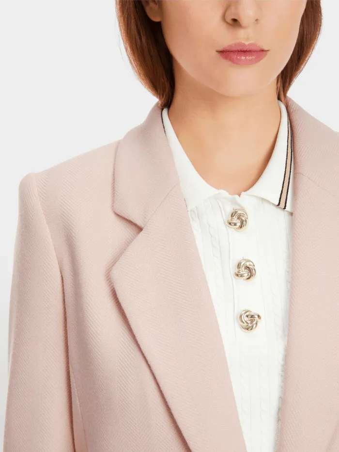 Marc Cain Collections Soft Draped Blazer In Warm Rose XC 34.38 W84 Col 213