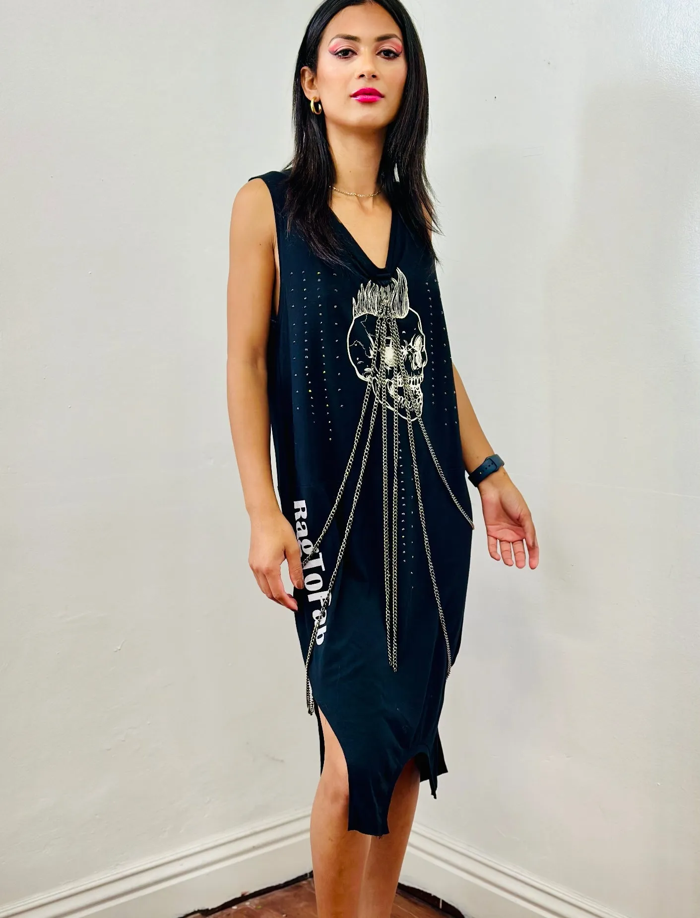 Metallica two shirt Chains Dress