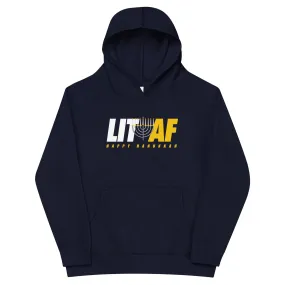 Mike Sorrentino Lit AF Hanukkah Kids Hoodie