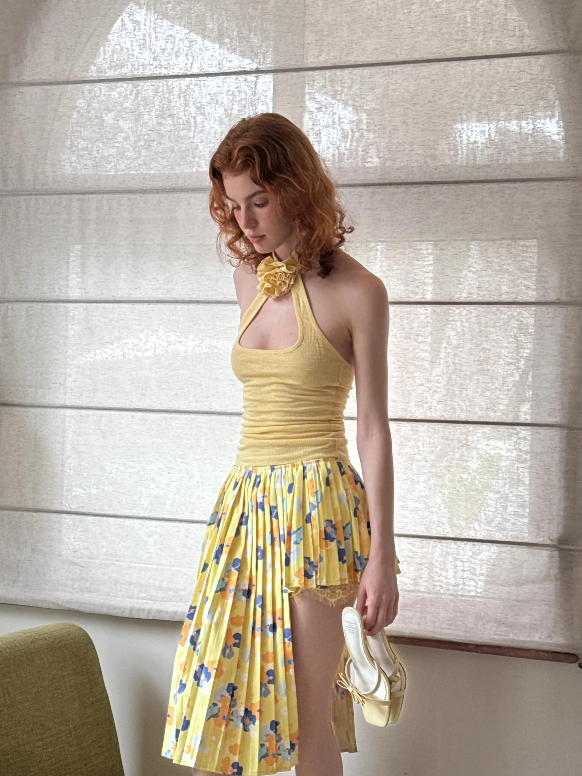 [Mine Be Thy Vers] Mamma Mia! Sun kissed island dream crop top and skirt set