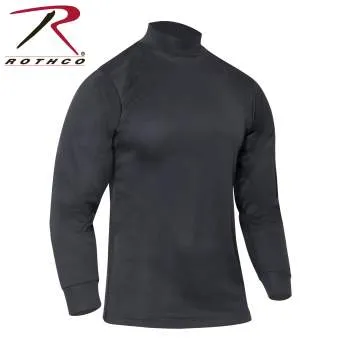 Moisture Wicking Mock Turtleneck - Black