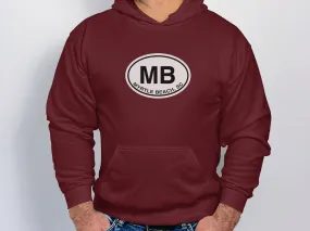 Myrtle Beach Mens Hoodie - Relax in Style by Coastal Adventures