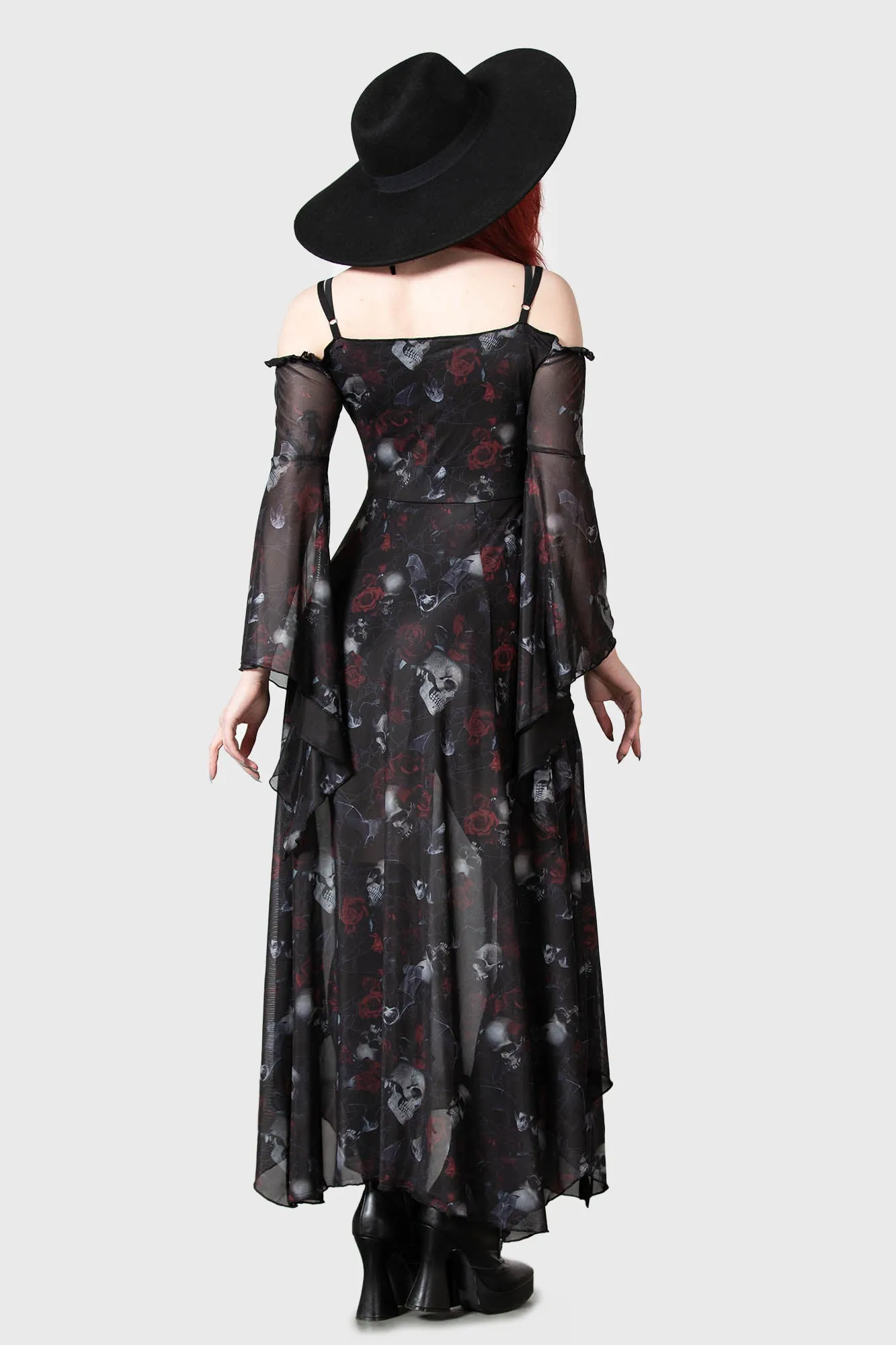 Mystic Meadow Mesh Maxi Dress