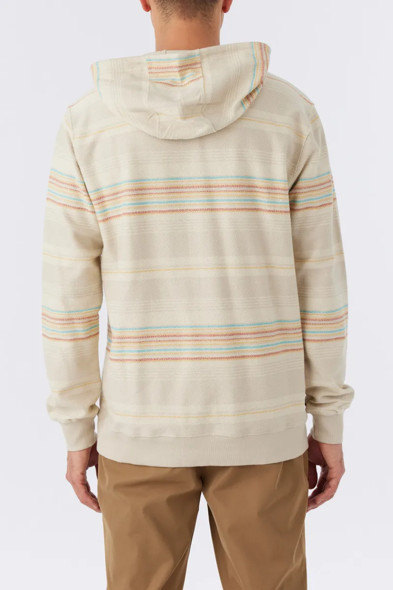 O'Neill Bavaro Stripe Pullover Sweatshirt-Light Khaki