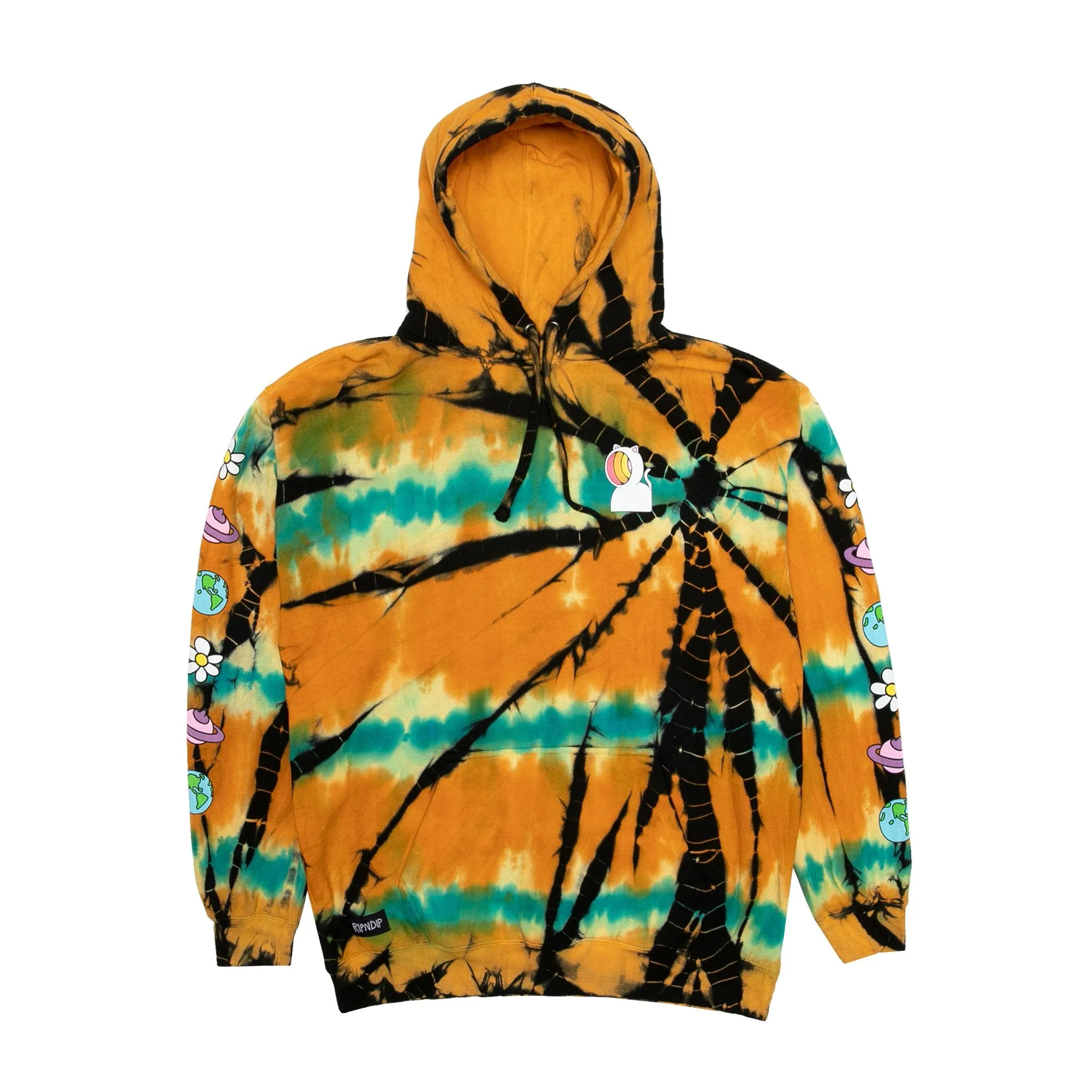 Open Minded Hoodie (Orange / Blue Sunburst Dye)