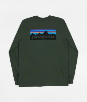 Patagonia P-6 Logo Responsibili-Tee Long Sleeve T-Shirt - Nomad Green