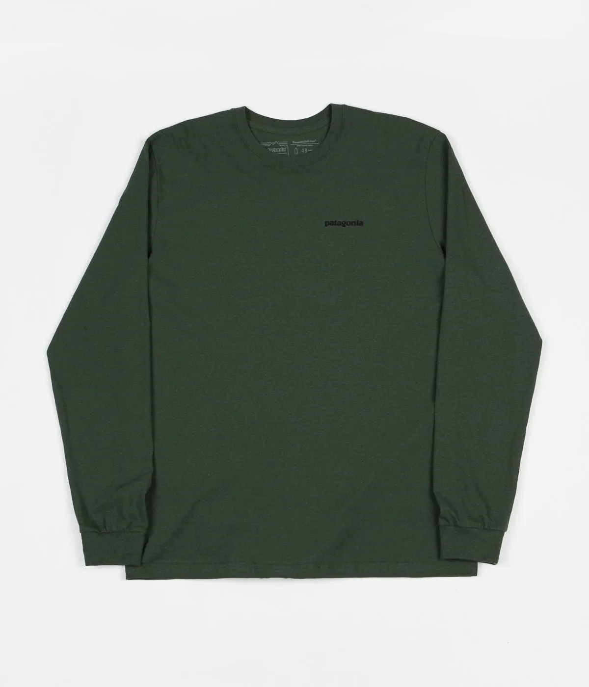 Patagonia P-6 Logo Responsibili-Tee Long Sleeve T-Shirt - Nomad Green