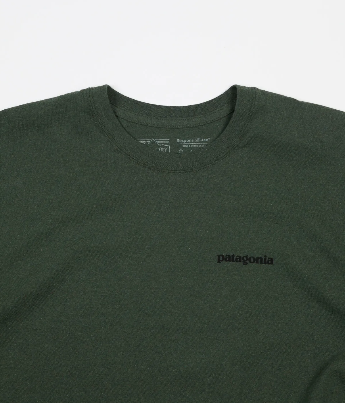 Patagonia P-6 Logo Responsibili-Tee Long Sleeve T-Shirt - Nomad Green