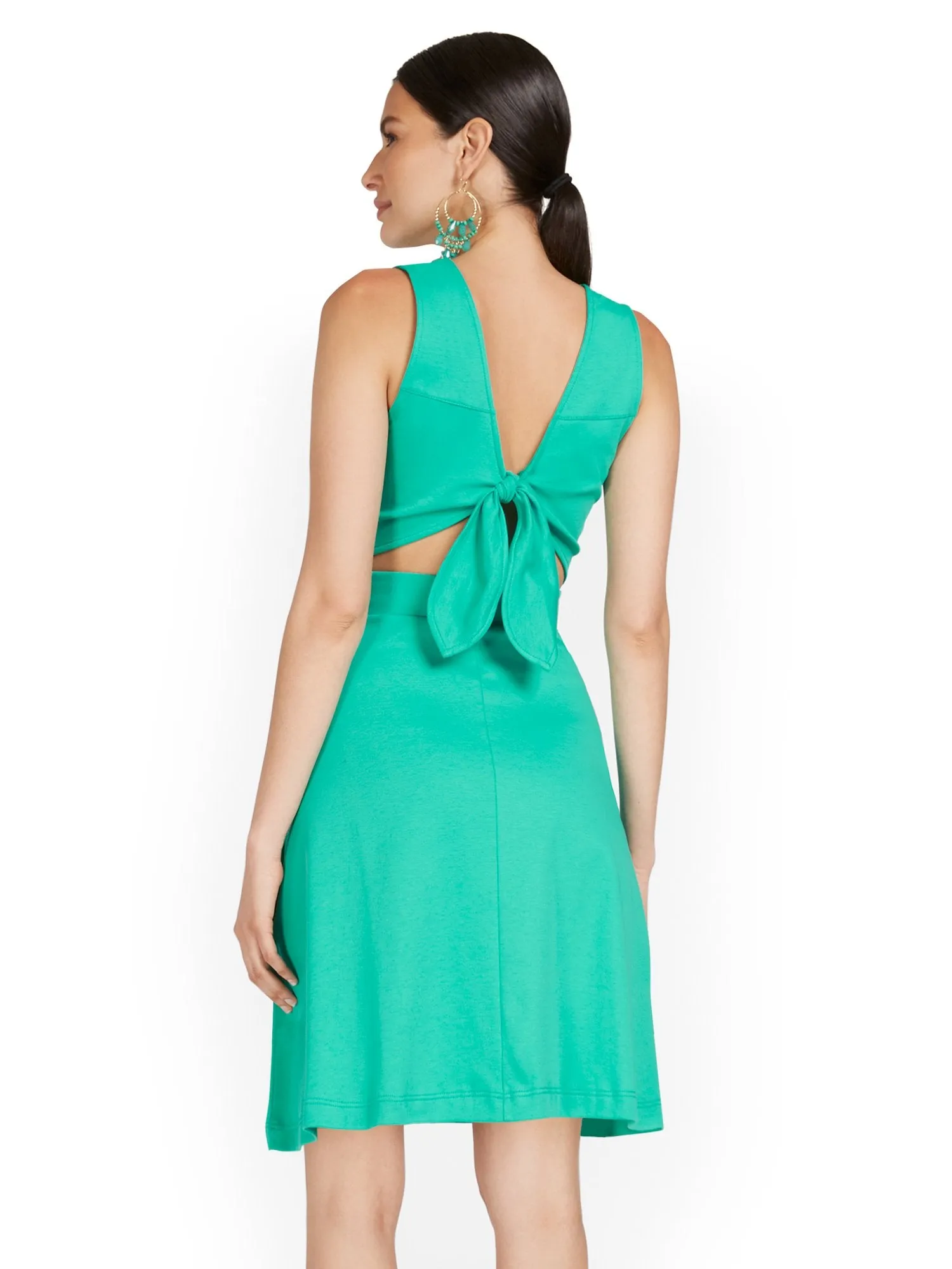 Petite Tie-Back Dress - City Knits