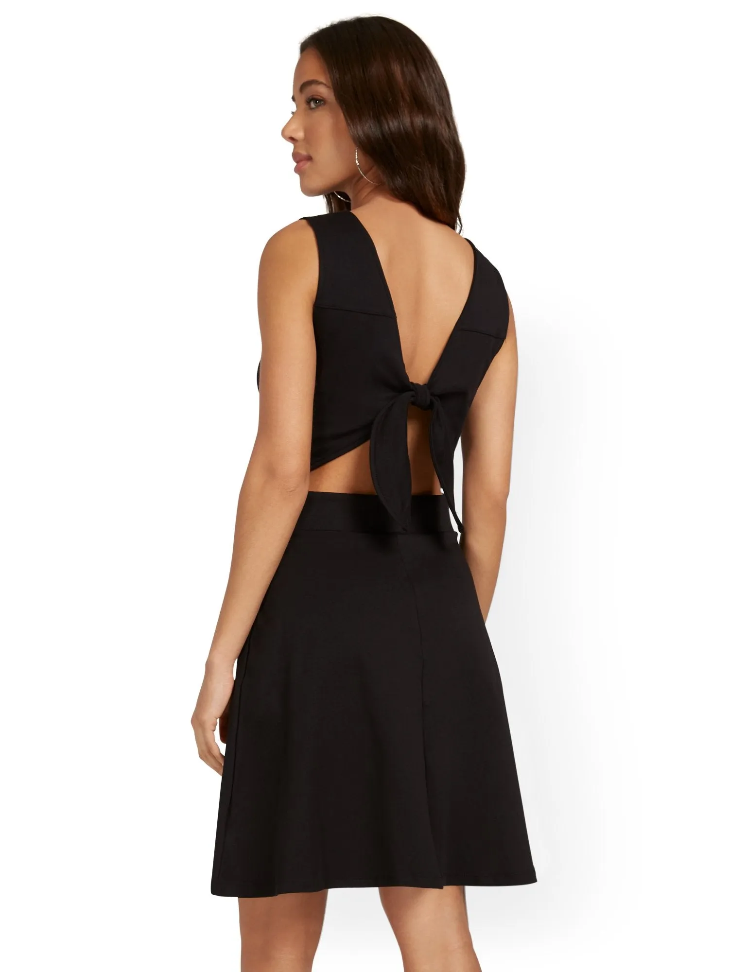 Petite Tie-Back Dress - City Knits