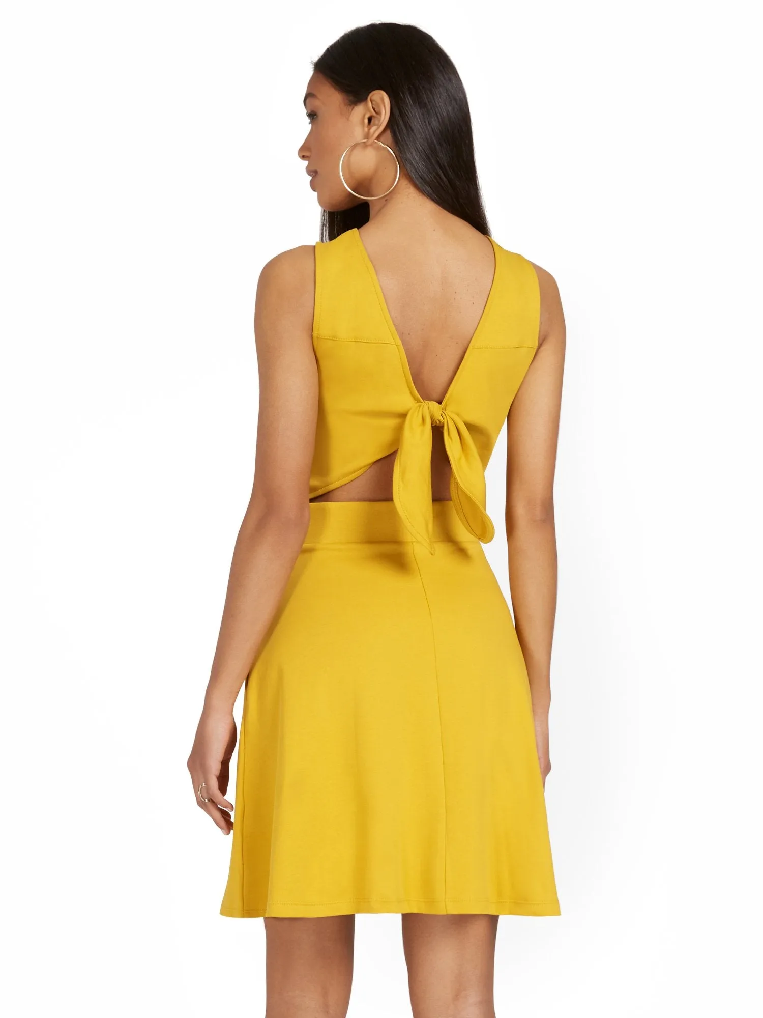 Petite Tie-Back Dress - City Knits