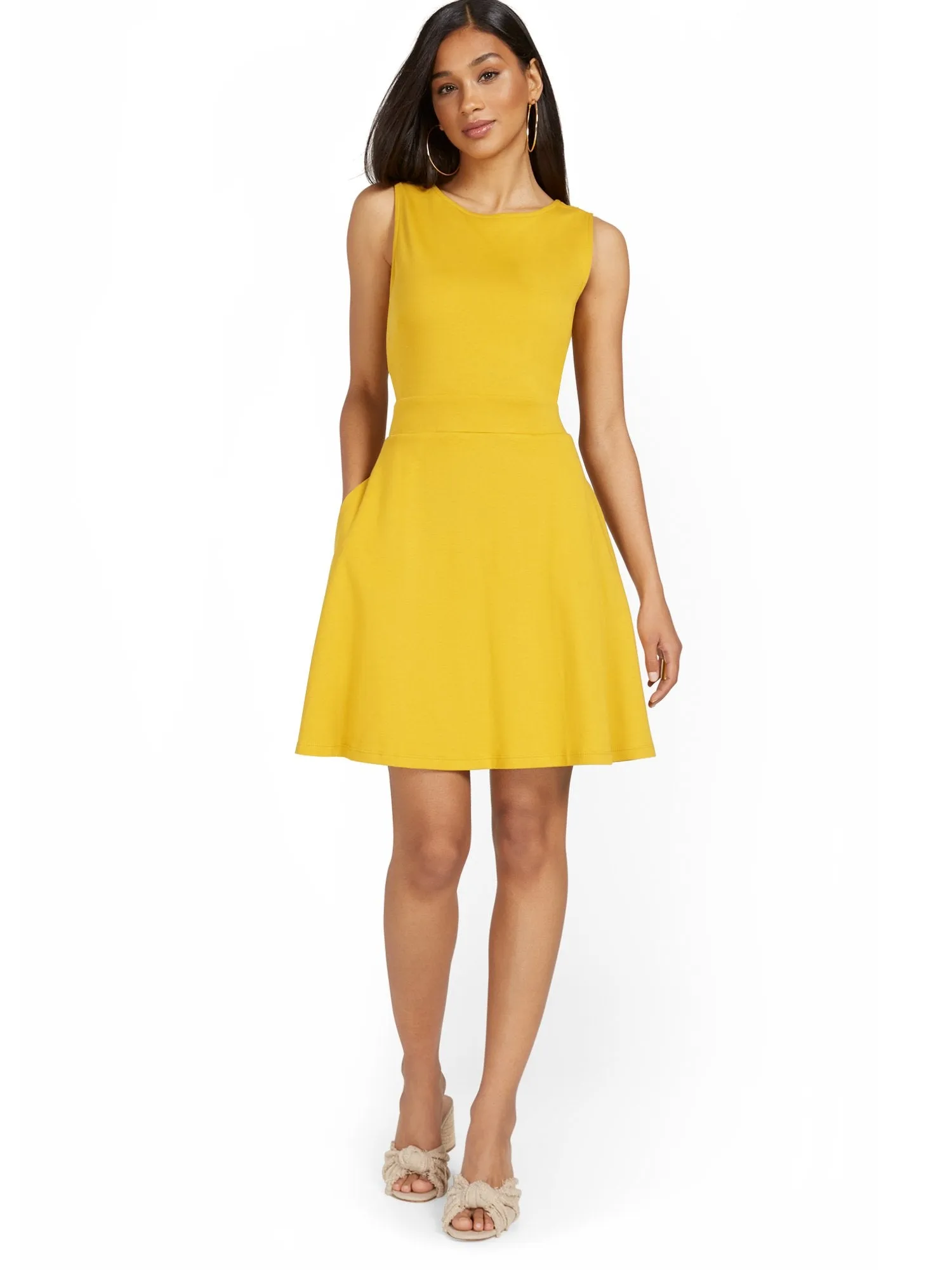 Petite Tie-Back Dress - City Knits