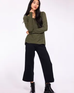 Pistache Polar Fleece Pull On Pant