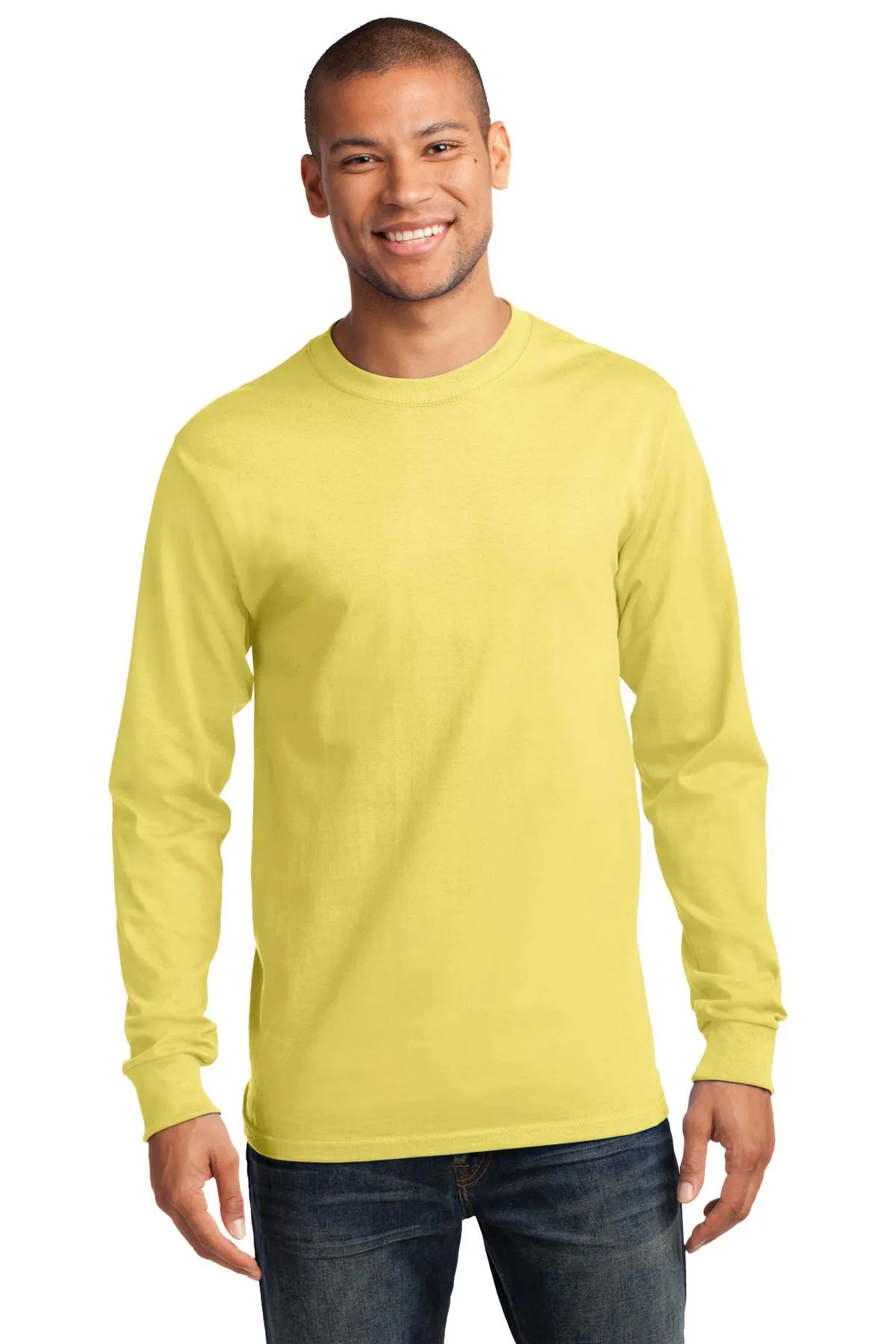 Port & Company ®  - Long Sleeve Essential Tee. PC61LS, Traditional Colors